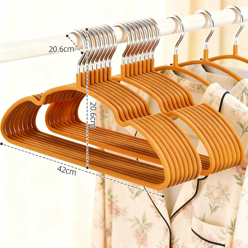 Wide plastic hangers, non-slip, set of 10 or 20