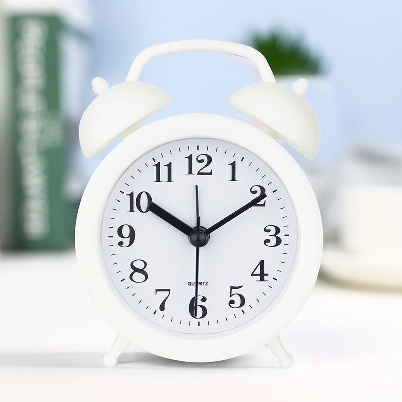 Alarm clock with hands and digital display, 4 cm thickness