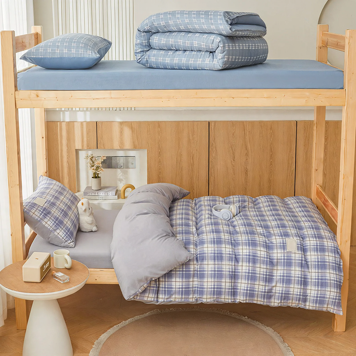 Cotton bedding set for student dorms