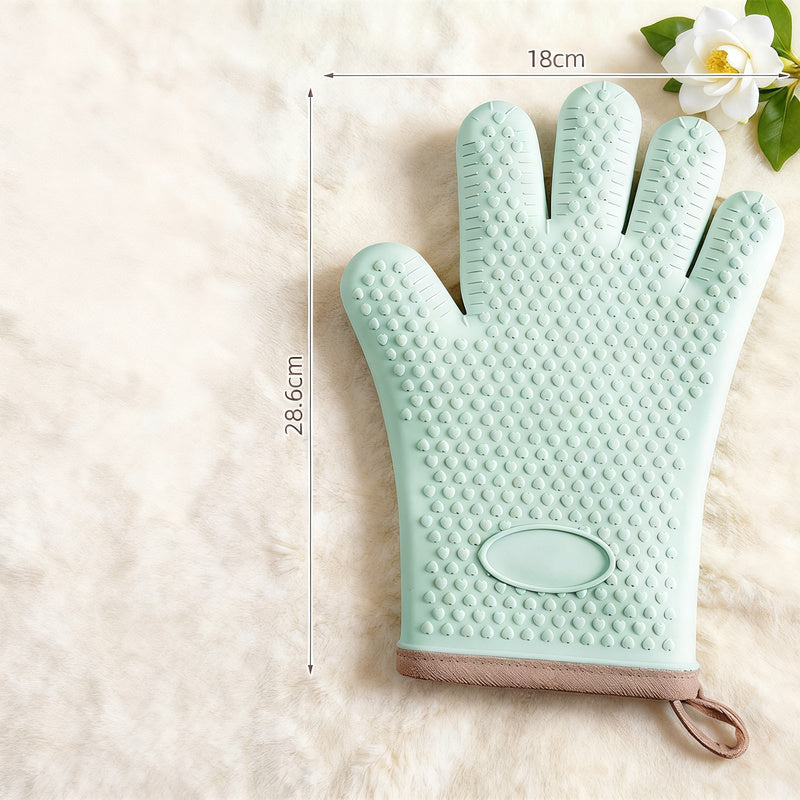 Silicone oven gloves, non-slip, various thicknesses