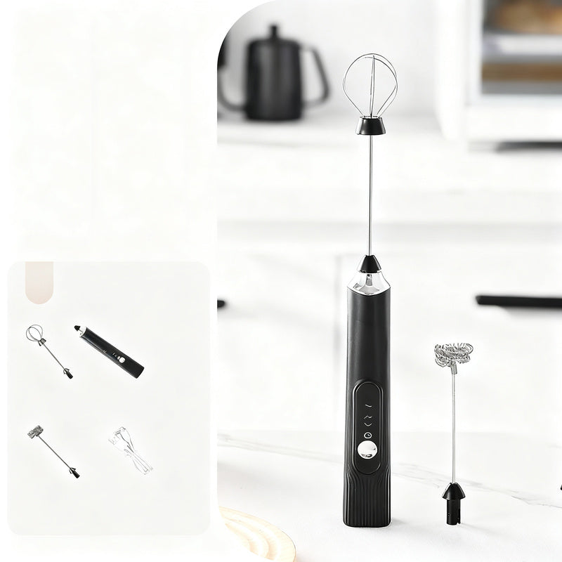 Electric milk frother, USB-C, multiple functions