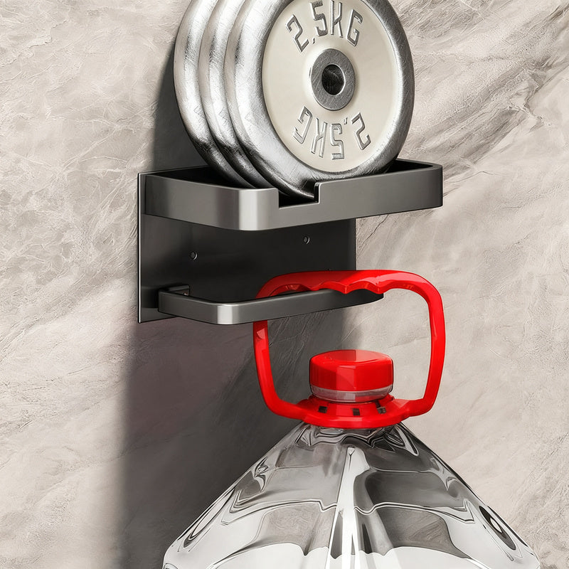 Wall-mounted paper towel holder, no drilling