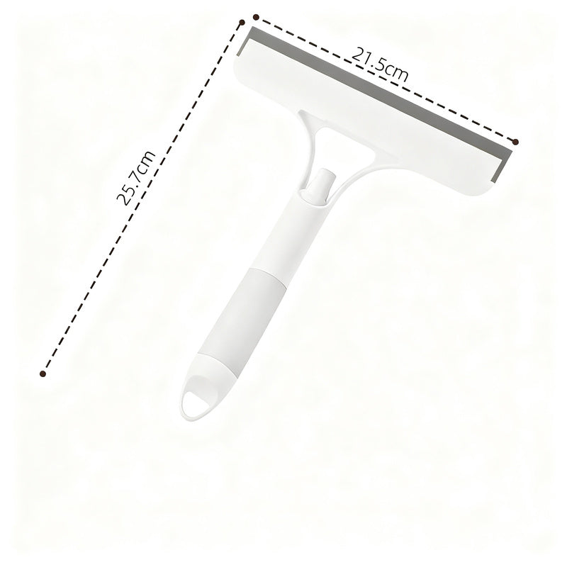 Window cleaner with spray bottle and squeegee