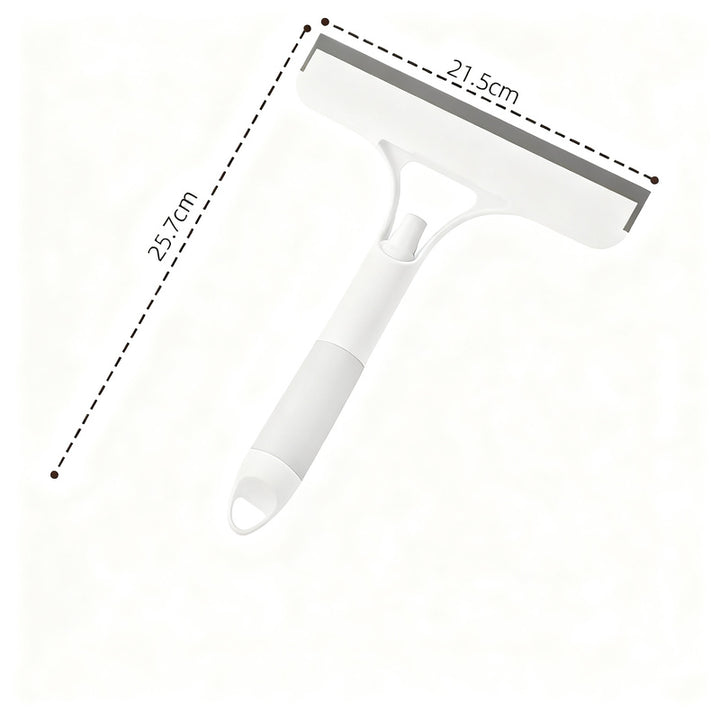 Window cleaner with spray bottle and squeegee