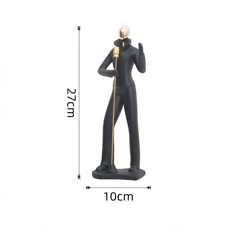 Sport figure made of resin, European style
