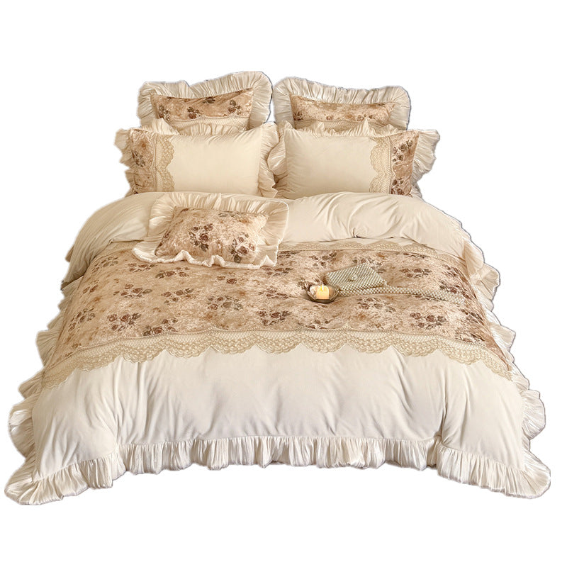 Bedding made of baby velour, French style