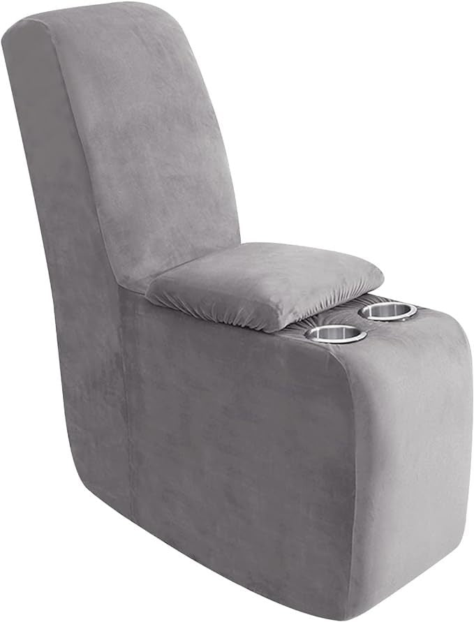 Sofa cover made of velvet, solid color