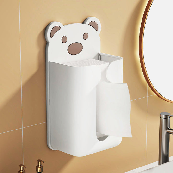 Wall-mounted paper towel holder, plastic