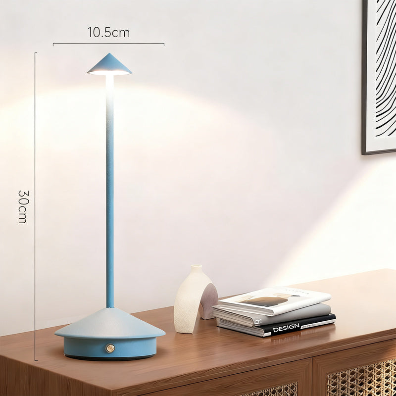 Mushroom bedside lamp with touch switch