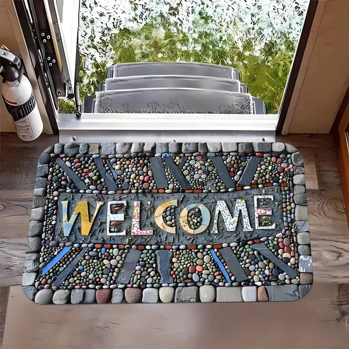 Doormat with automotive, square, polyester