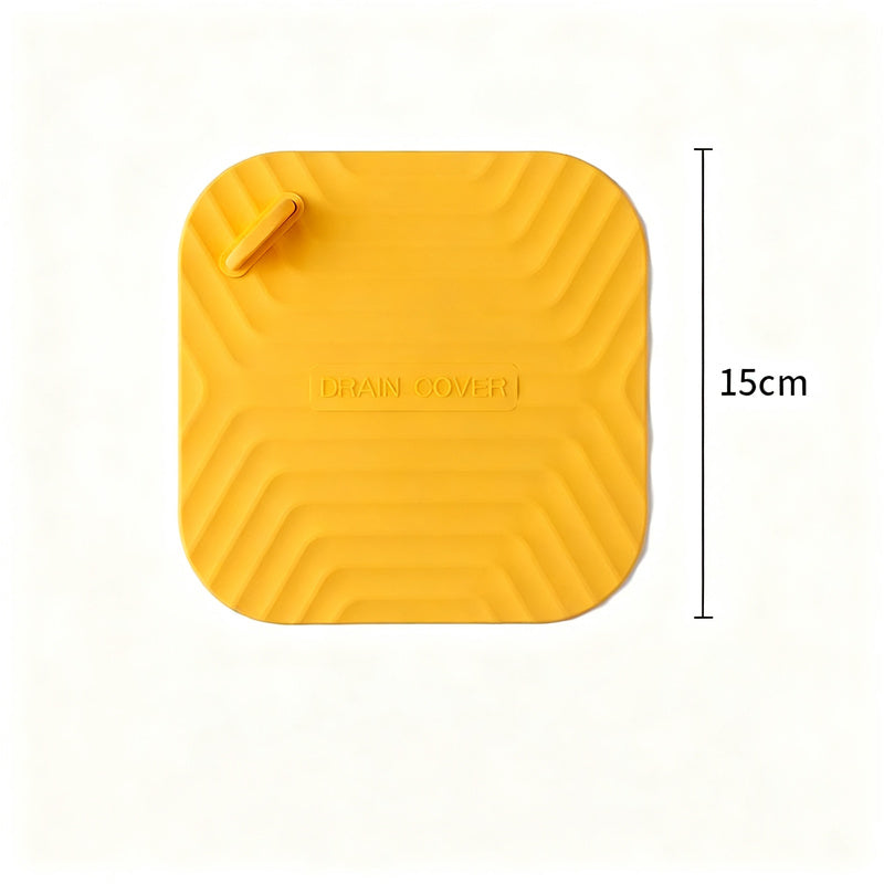 Silicone floor drain seal, odor-reducing