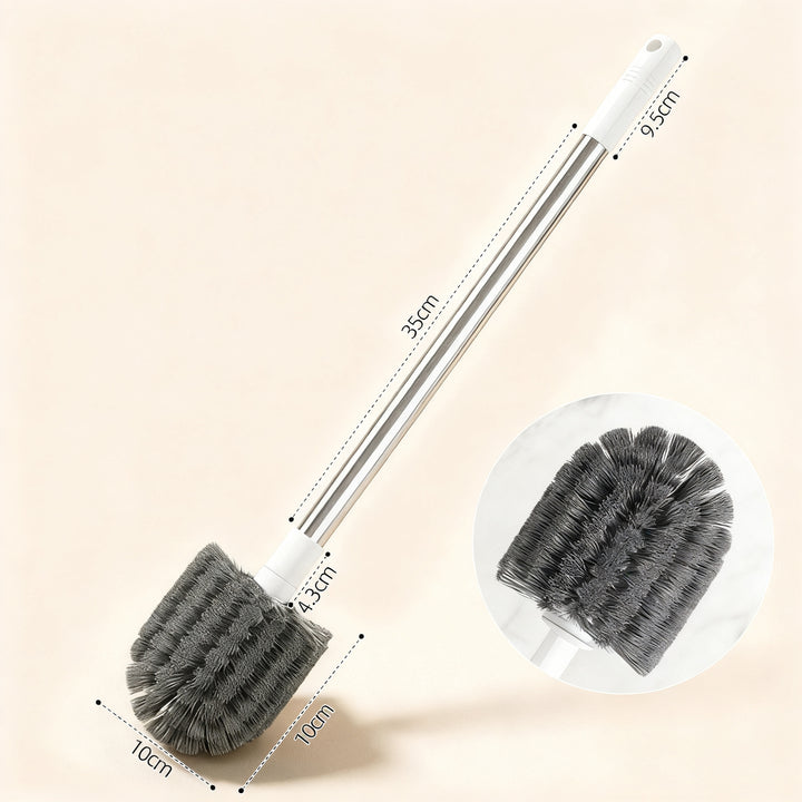 Toilet brush with wall holder