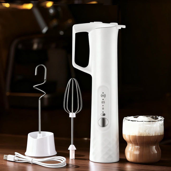 Electric milk frother, USB-C, multiple functions