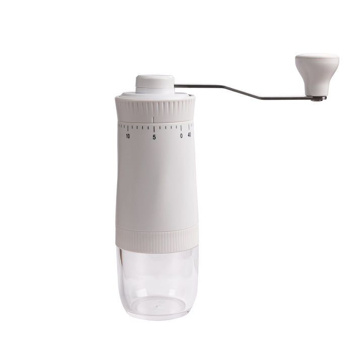 Hand coffee grinder made of stainless steel with ceramic grinding mechanism