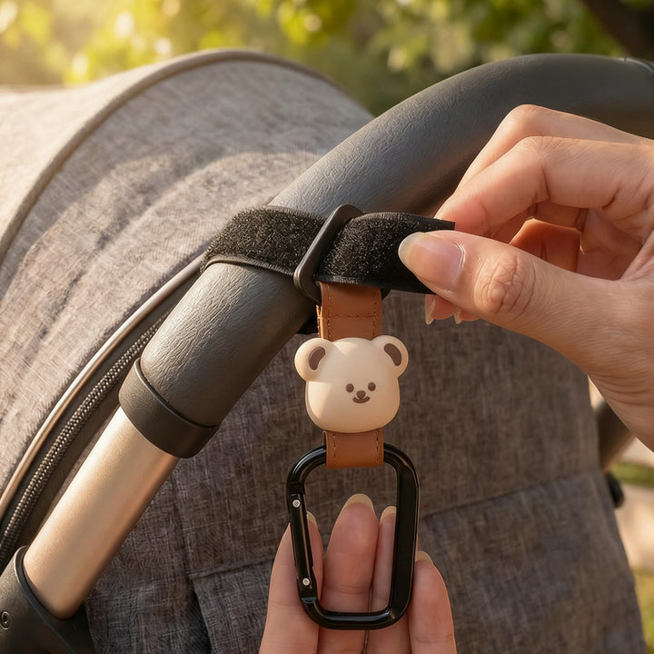 Aluminum stroller hook