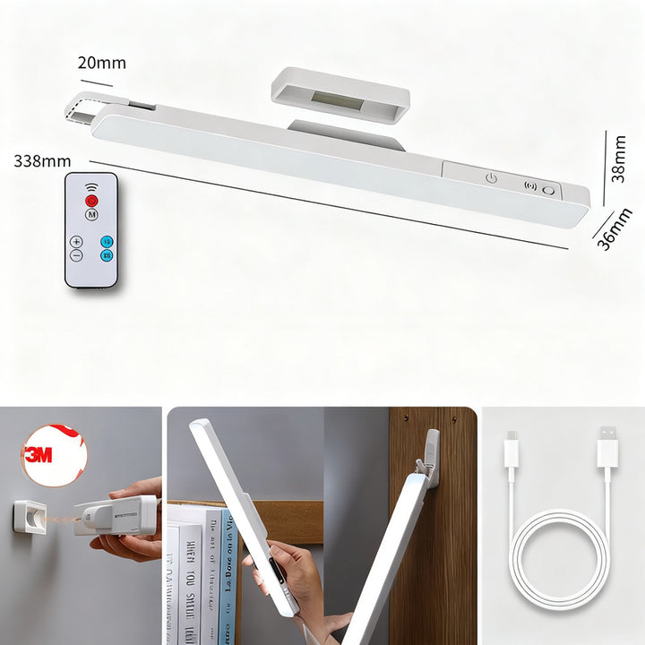 LED desk lamp with magnetic holder