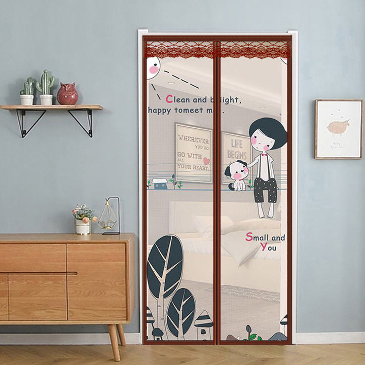 Curtain with mosquito protection, cartoon design