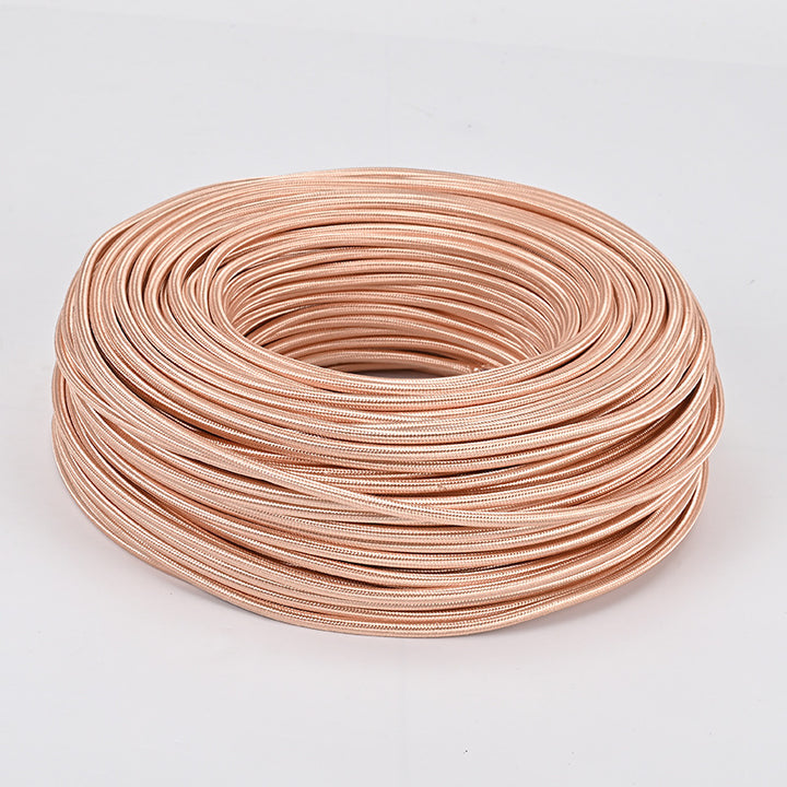 Textile-encased power cable 2×0.75 mm²