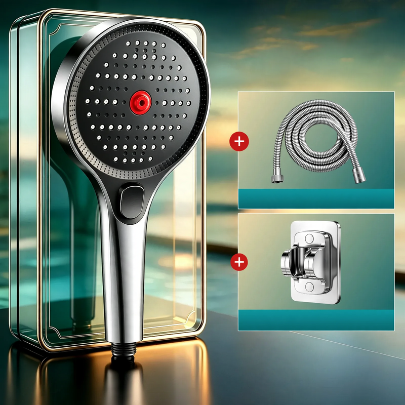 Shower head with pressure balance, multiple spray modes