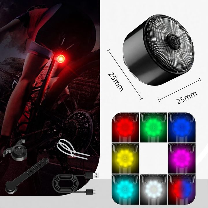 Intelligent bicycle brake light with sensor