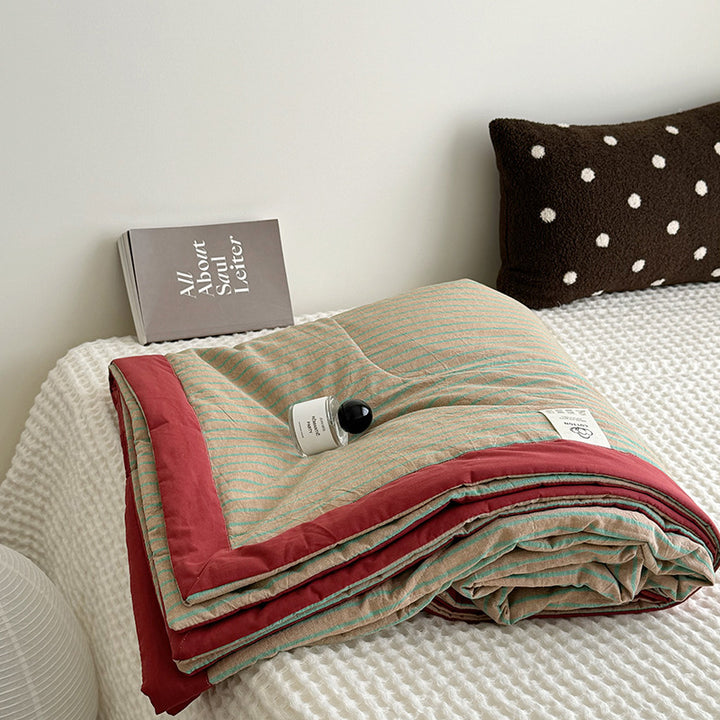 Summer duvet made of cotton, machine washable