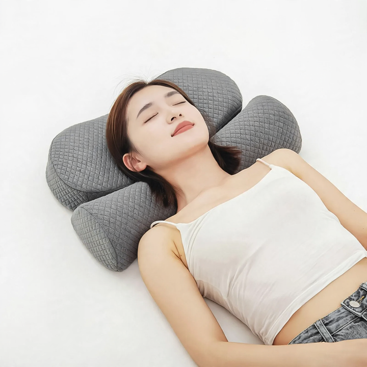 Memory foam neck support pillow, removable
