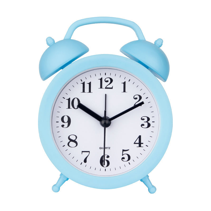 Alarm clock with hands and digital display, 4 cm thickness