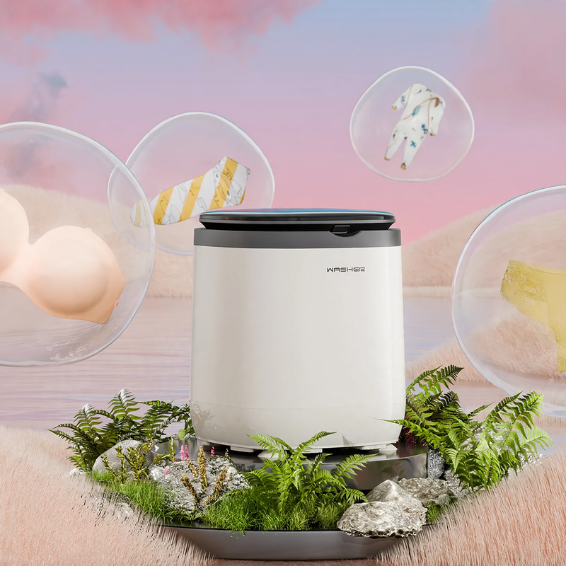 Compact washing machine for underwear and delicate laundry