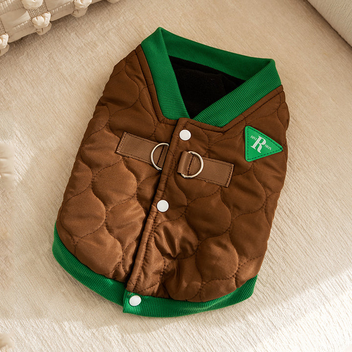 Dog cotton vest for autumn and winter