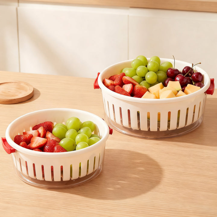 Vegetable washing sieve, two-piece, removable