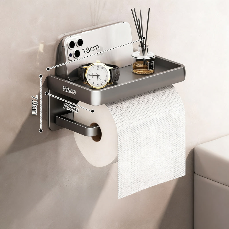 Wall-mounted toilet paper box made of space aluminum LH0345