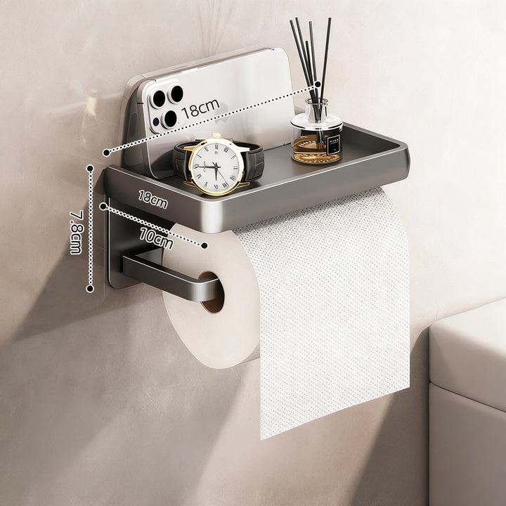 Wall-mounted toilet paper box made of space aluminum LH0345