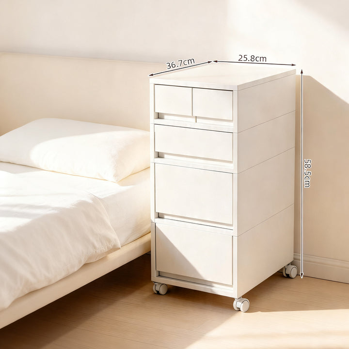 Drawer cabinet with 3–5 drawers, square