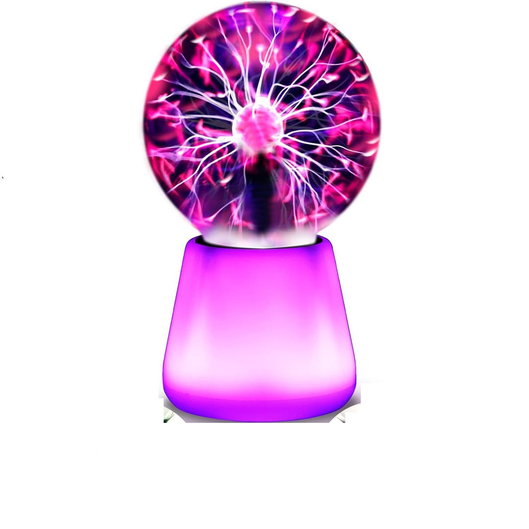 Plasma ball light with color change