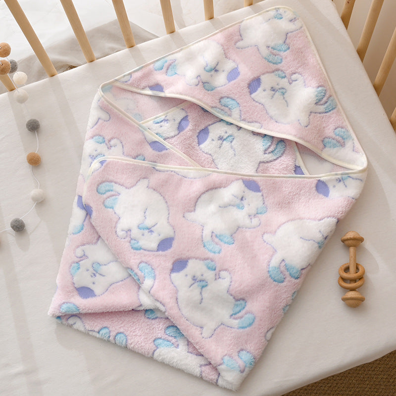 Baby blanket made of coral fleece, 80×80 cm