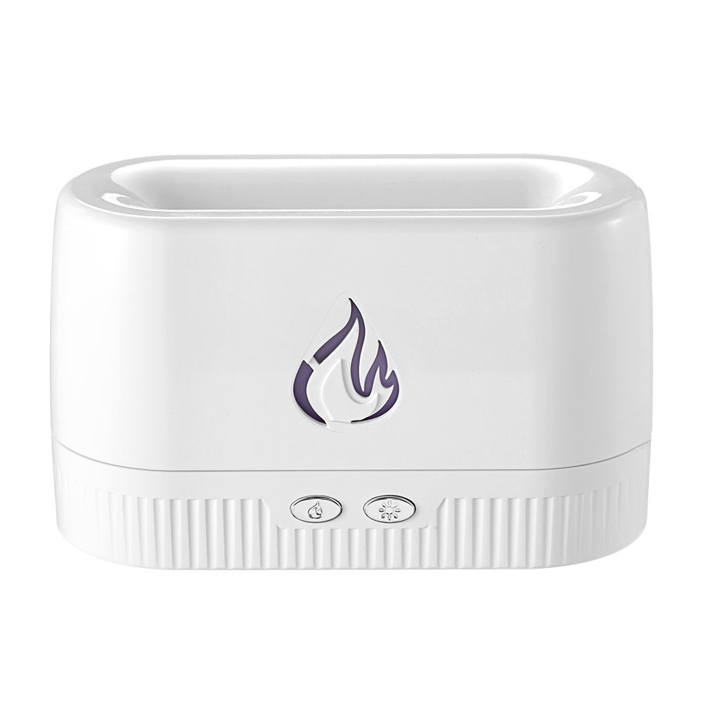 Table Aroma Diffuser with Flame Effect and LED Light