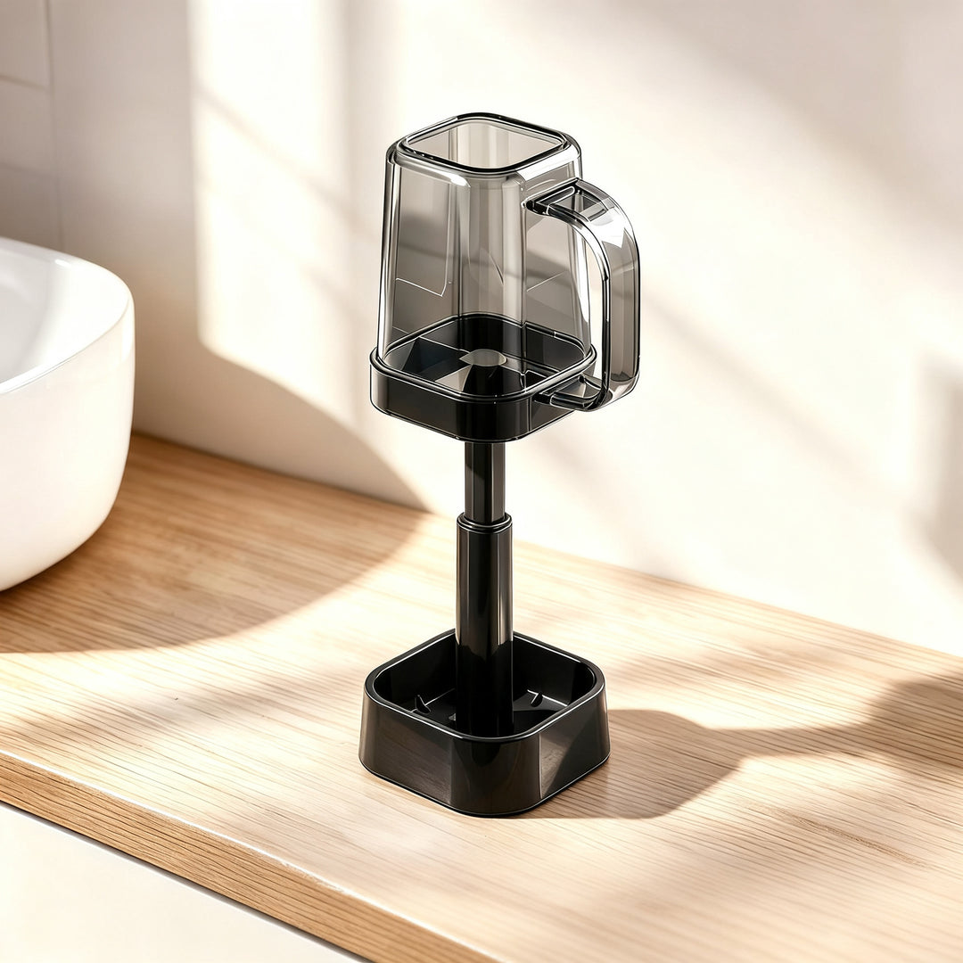 Toothbrush holder with adjustable height, modern design