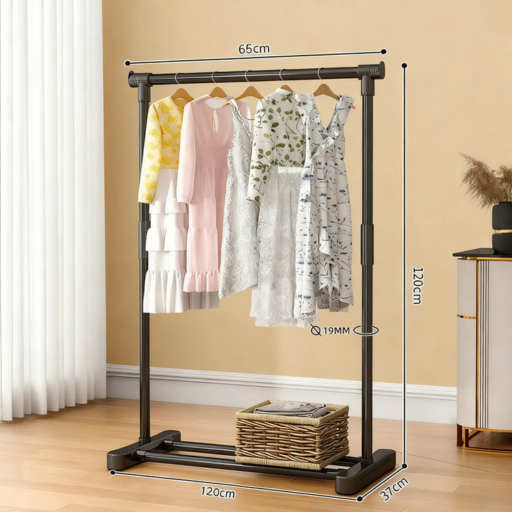 Standing laundry rack, one-piece, made of carbon steel