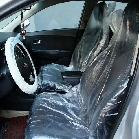 Disposable car seat cover, transparent, 140×80 cm