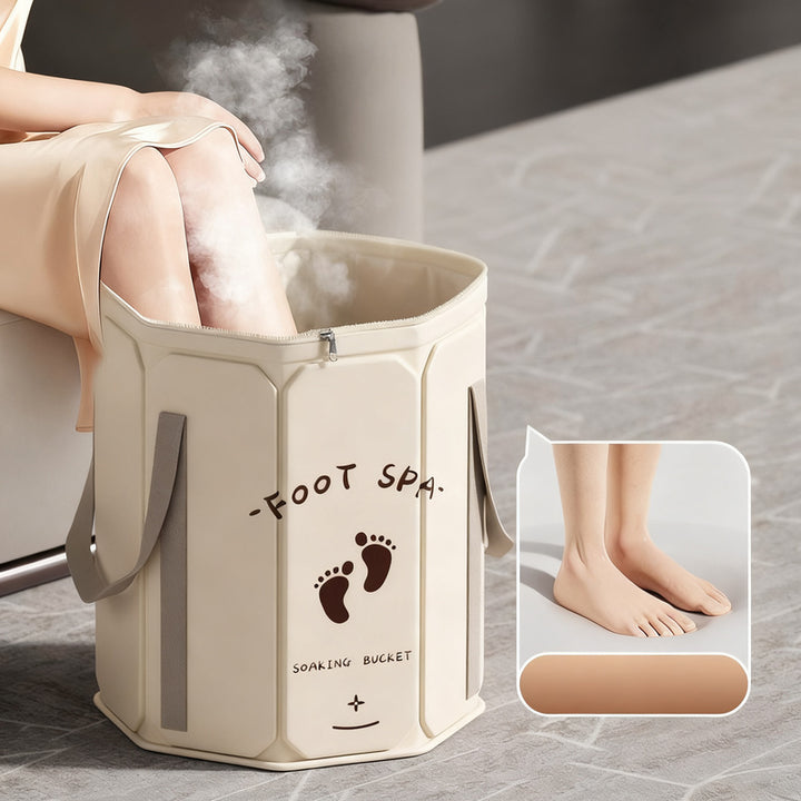 Portable foot bath made of PVC, foldable