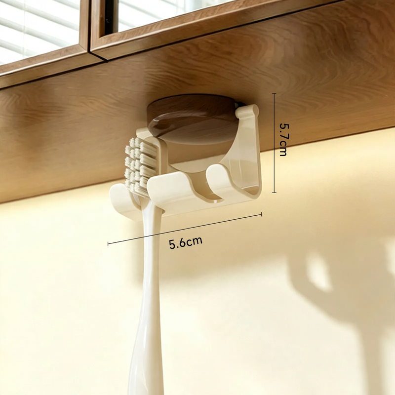 Magnetic toothbrush holder, wall-mounted