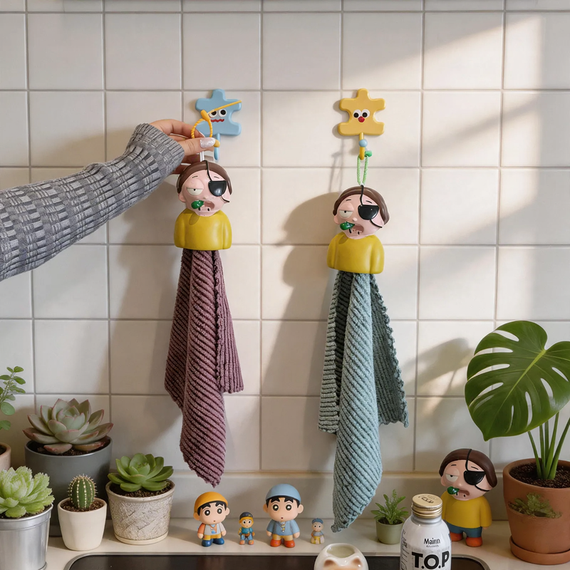Cartoon towel made of coral fleece, super absorbent
