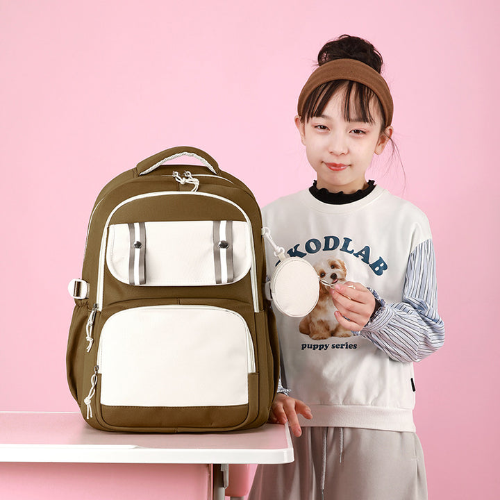 Student backpack, lightweight, back-friendly