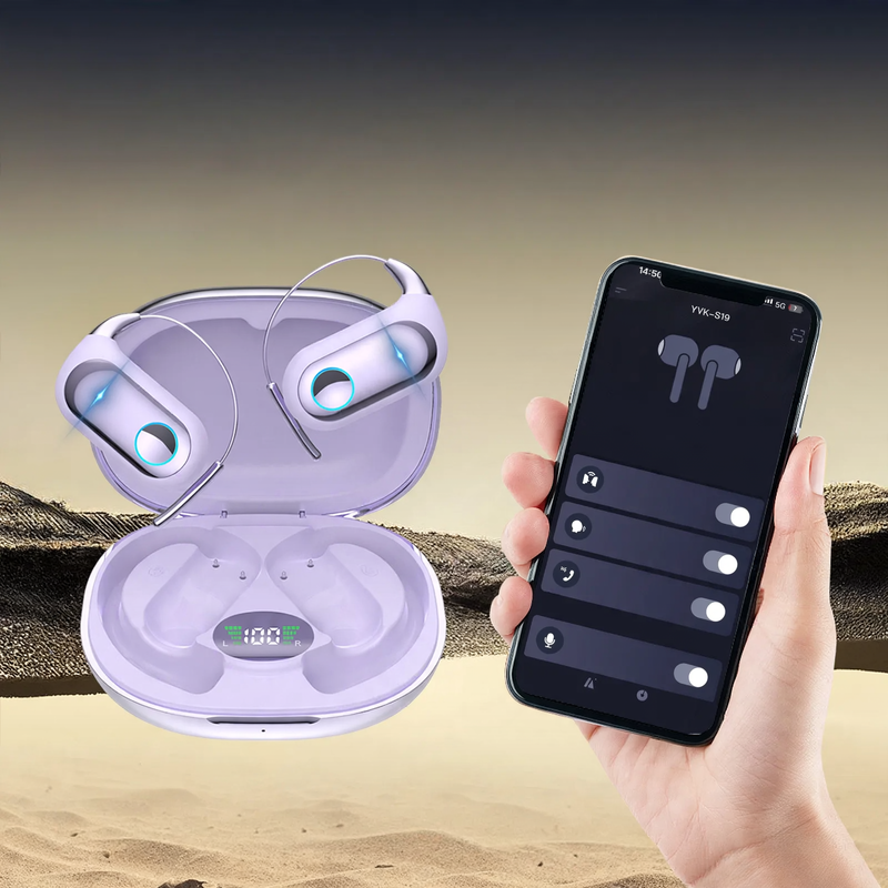 Bluetooth earhook headphones with AI translation