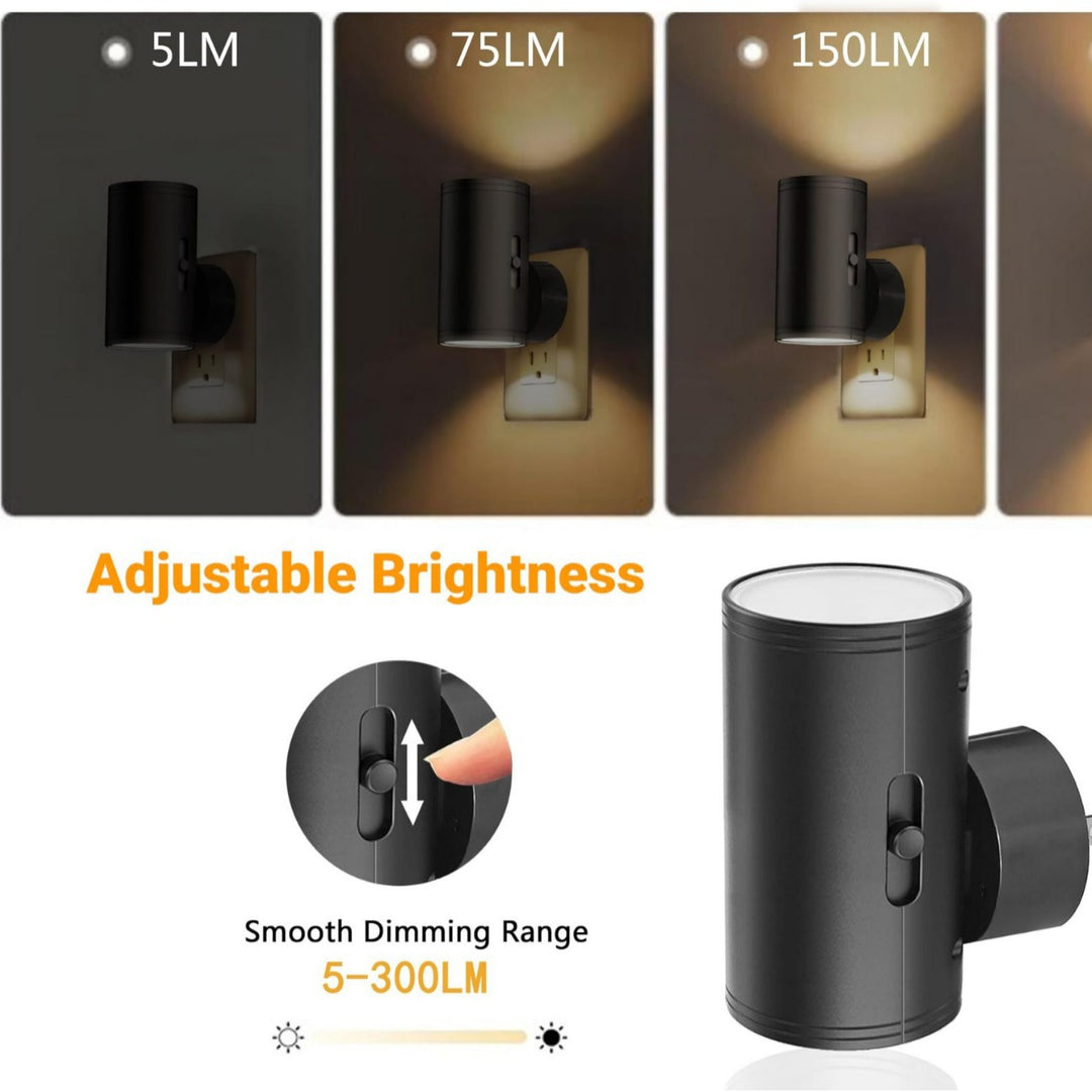 Night light with sensor and brightness control