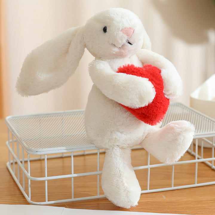 Plush Rabbit with Heart, Stuffed Animal