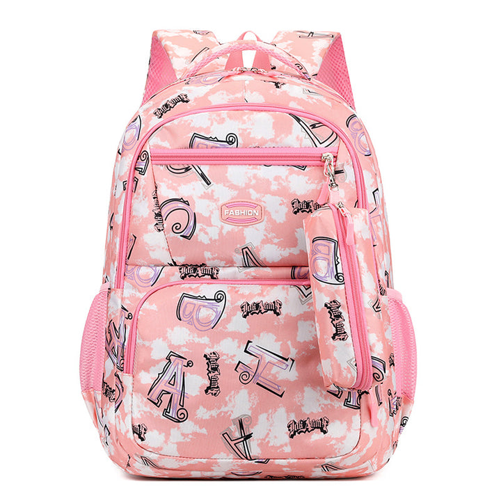 Backpack, 36–55 L, striped pattern, up to 16 inches