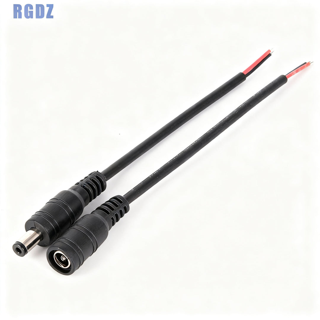 DC power connection cable with 5.5×2.1 mm plug