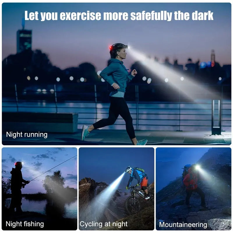 Rechargeable Waterproof Zoomable LED Headlamp Noxord
