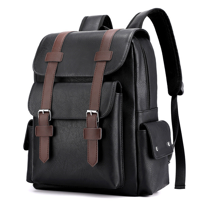 Backpack made of PU leather, 20–35 L, model 975